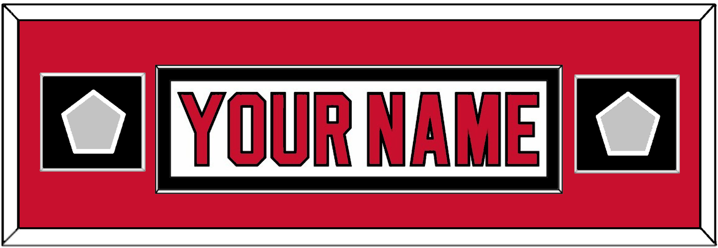 New Jersey Nameplate & 2 Stanley Cup Finals Patches - Home White (1992-2007) - Essential Tier 4