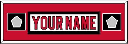 New Jersey Nameplate & 2 Stanley Cup Finals Patches - Home White (1992-2007) - Essential Tier 4