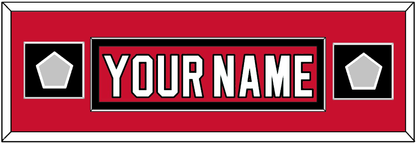 New Jersey Nameplate & 2 Stanley Cup Finals Patches - Road Red (1992-2007) - Essential Tier 4