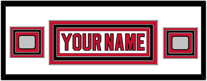 New Jersey Nameplate & 2 Stanley Cup Finals Patches - Home White (1992-2007) - Premier Tier 2