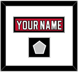 New Jersey Nameplate & 1995 Stanley Cup Champions Patch - Road Red (1992-2007) - Single Mat 1