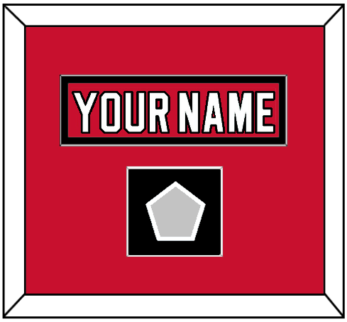 New Jersey Nameplate & 1995 Stanley Cup Champions Patch - Road Red (1992-2007) - Essential Tier 2