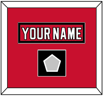 New Jersey Nameplate & 1995 Stanley Cup Champions Patch - Road Red (1992-2007) - Essential Tier 2
