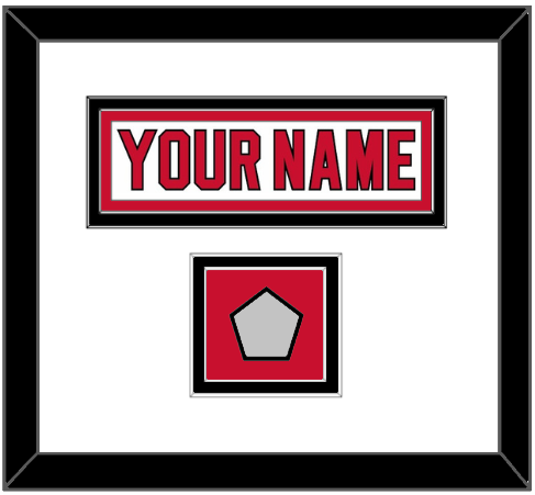 New Jersey Nameplate & Stanley Cup Finals Patch - Home White (1992-2007) - Signature Tier 1