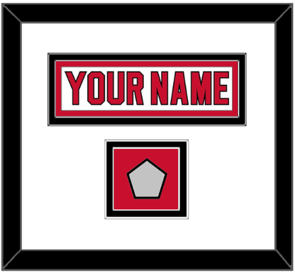 New Jersey Nameplate & Stanley Cup Finals Patch - Home White (1992-2007) - Signature Tier 1