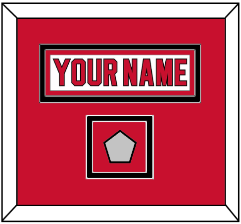 New Jersey Nameplate & 1995 Stanley Cup Champions Patch - Home White (1992-2007) - Signature Tier 2