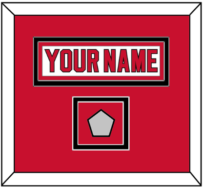 New Jersey Nameplate & Stanley Cup Finals Patch - Home White (1992-2007) - Signature Tier 2