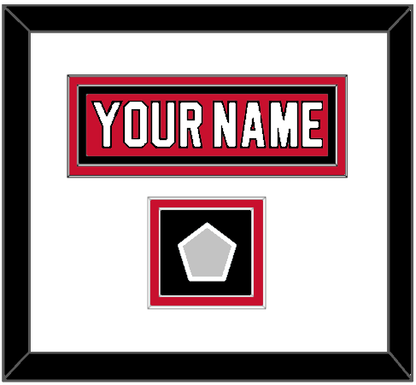 New Jersey Nameplate & 1995 Stanley Cup Champions Patch - Road Red (1992-2007) - Signature Tier 1