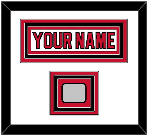 New Jersey Nameplate & Stanley Cup Finals Patch - Home White (1992-2007) - Premier Tier 1