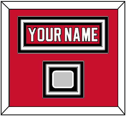 New Jersey Nameplate & 1995 Stanley Cup Champions Patch - Road Red (1992-2007) - Premier Tier 1