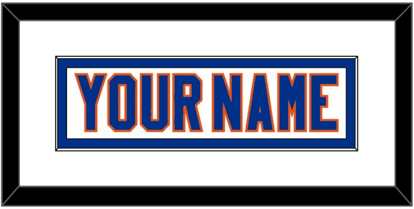 New York Nameplate - Road White - Single Mat 1