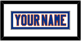 New York Nameplate - Road White - Single Mat 1