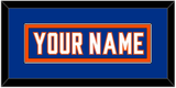 New York Nameplate - Alternate Blue - Single Mat 2