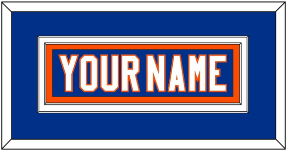 New York Nameplate - Home Blue - Double Mat 2