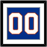 New York Number (Back) - Home Blue - Single Mat 1