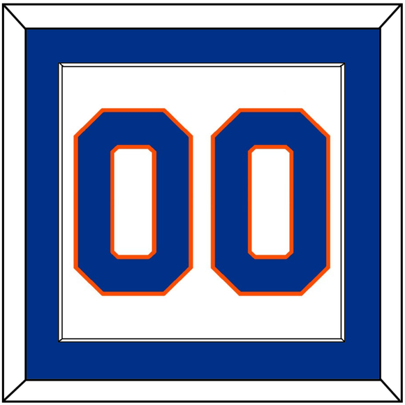 New York Number (Back) - Road White - Single Mat 1