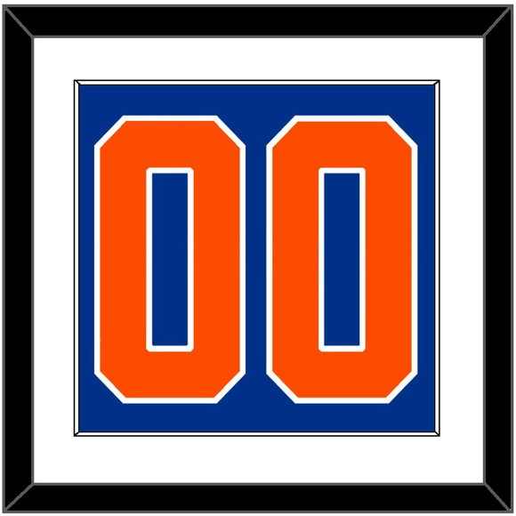 New York Number (Back) - Alternate Blue - Single Mat 1