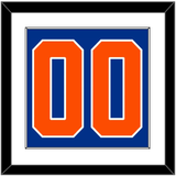 New York Number (Back) - Alternate Blue - Single Mat 1
