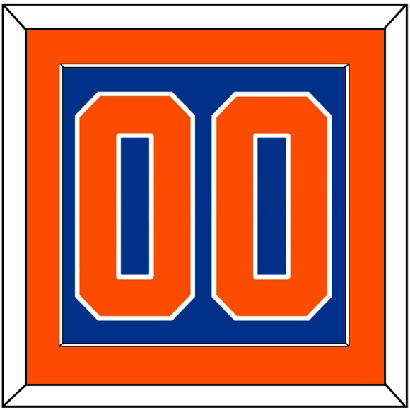 New York Number (Back) - Alternate Blue - Single Mat 2