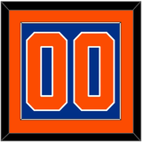 New York Number (Back) - Alternate Blue - Single Mat 2