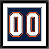 New York Number (Back) - Road/Home Blue (1998-2007) - Single Mat 1