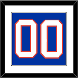 New York Number (Back) - Road Blue (1984-1995) - Single Mat 1