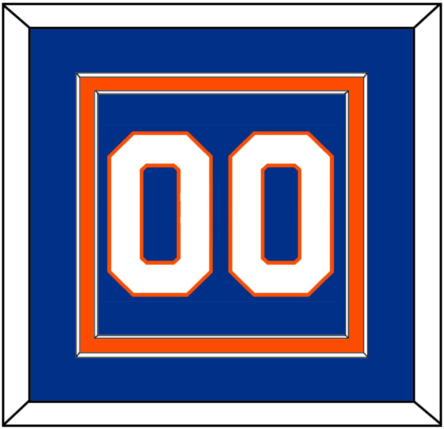 New York Number (Back) - Home Blue - Signature Tier 2