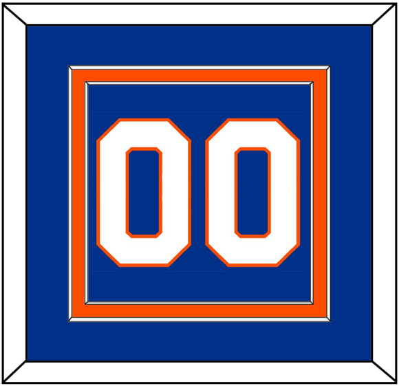 New York Number (Back) - Home Blue - Double Mat 2