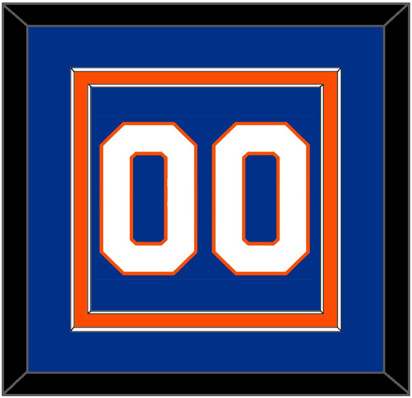 New York Number (Back) - Home Blue - Signature Tier 2
