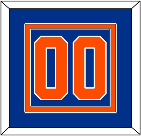 New York Number (Back) - Alternate Blue - Double Mat 2