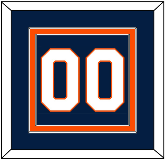 New York Number (Back) - Home Blue (2007-2010) - Signature Tier 2