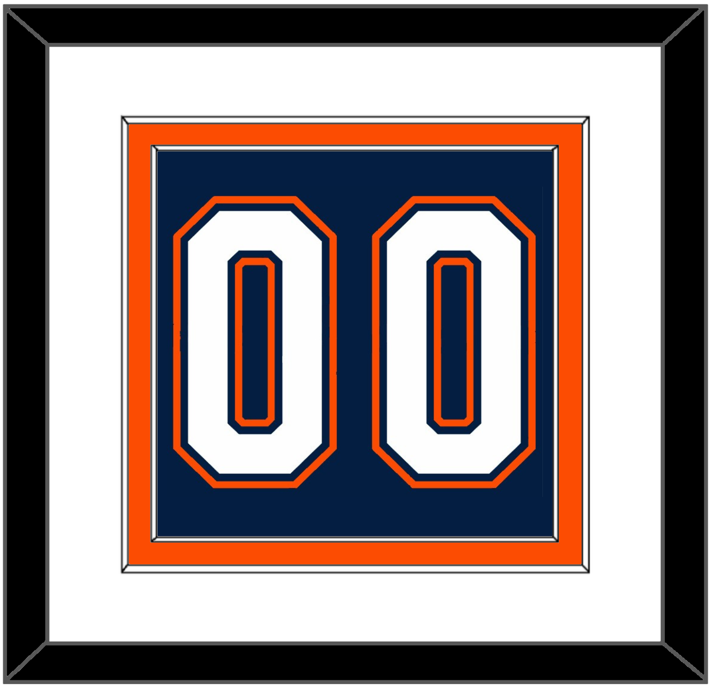 New York Number (Back) - Road/Home Blue (1998-2007) - Signature Tier 1