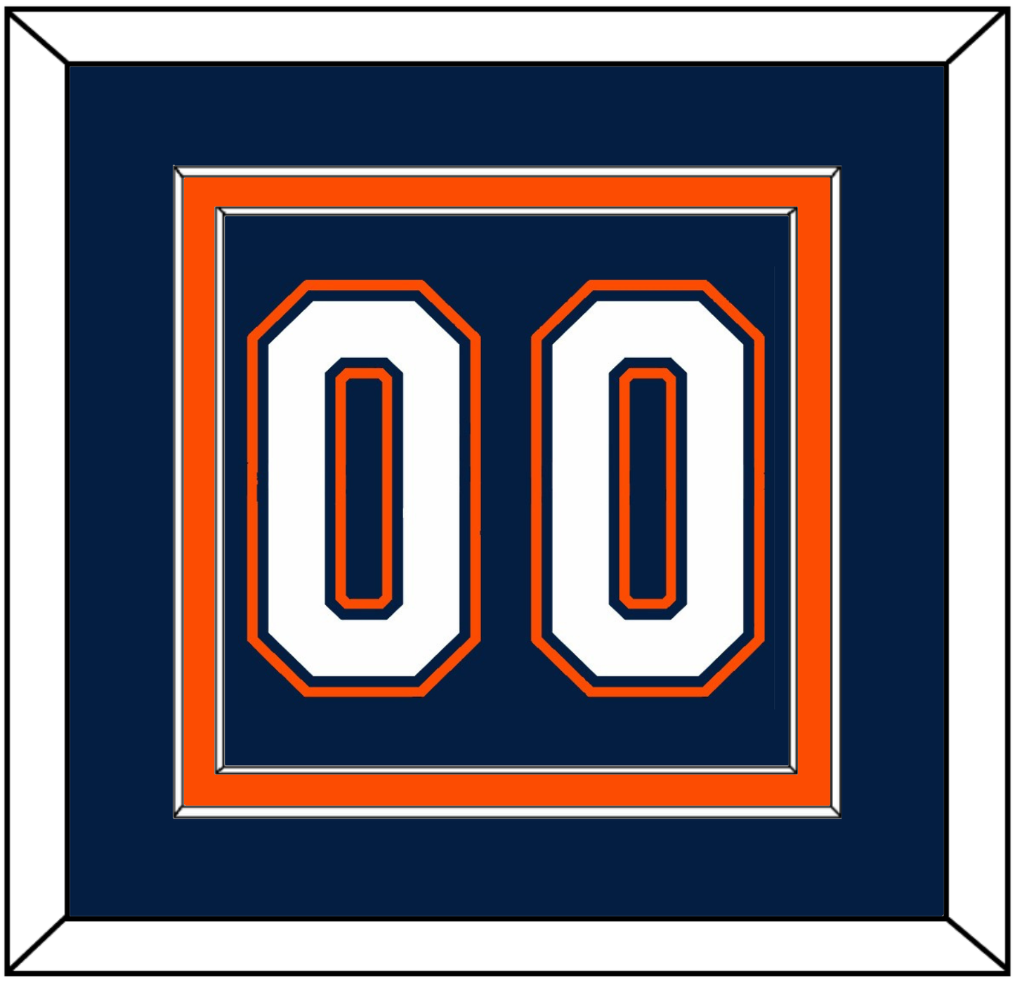 New York Number (Back) - Road/Home Blue (1998-2007) - Signature Tier 2