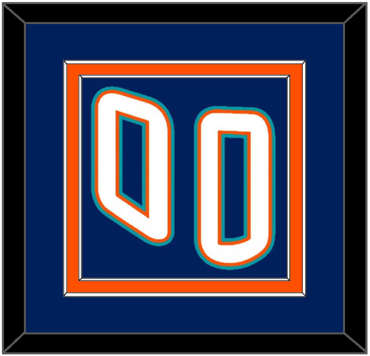 New York Number (Back) - Road Blue (1995-1998) - Signature Tier 2