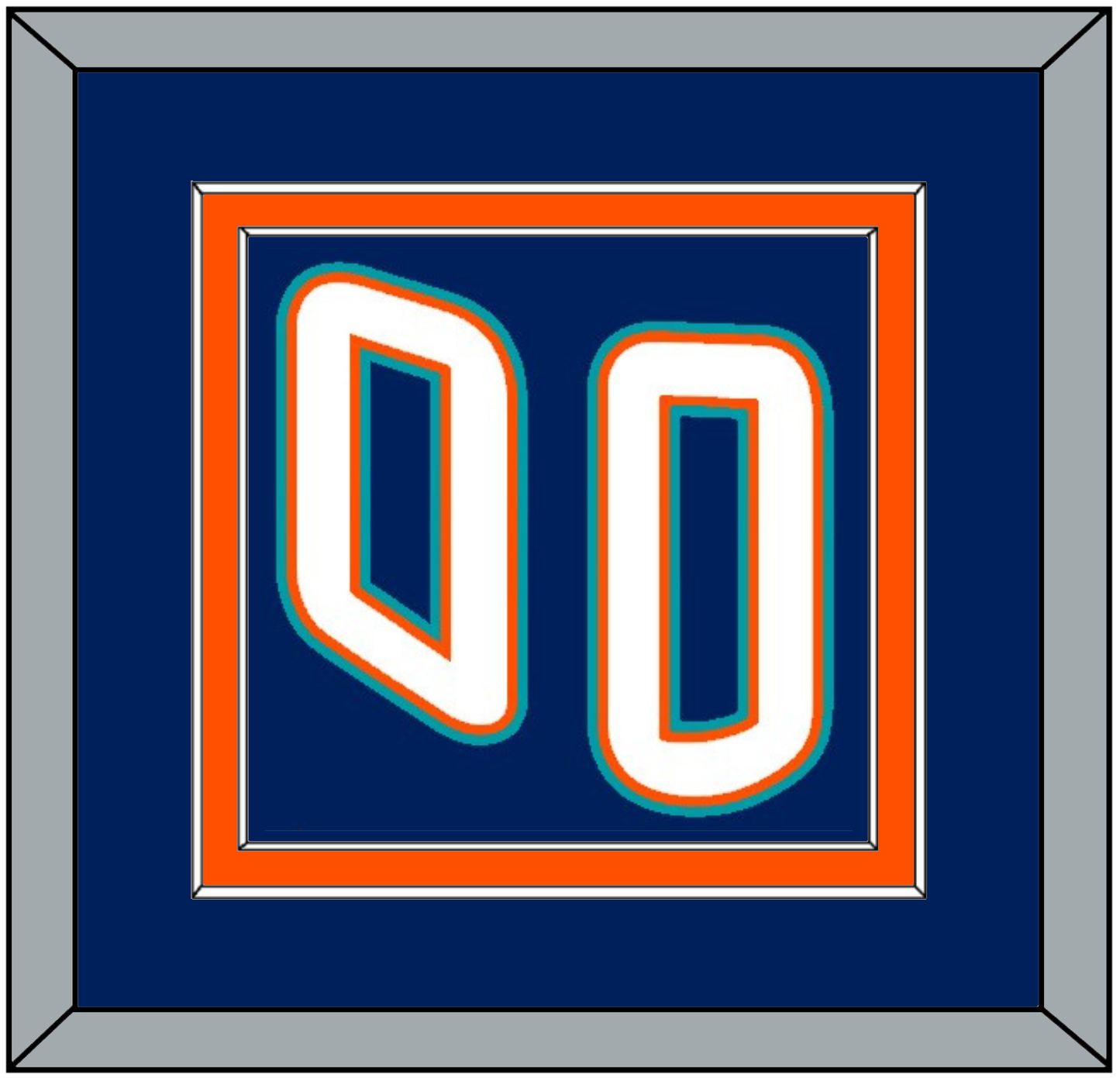 New York Number (Back) - Road Blue (1995-1998) - Signature Tier 2