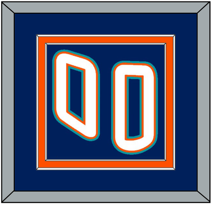 New York Number (Back) - Road Blue (1995-1998) - Signature Tier 2