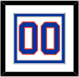 New York Number (Back) - Home White (1984-1995) - Double Mat 1