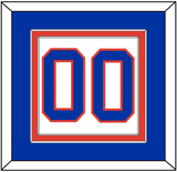 New York Number (Back) - Home White (1984-1995) - Double Mat 2