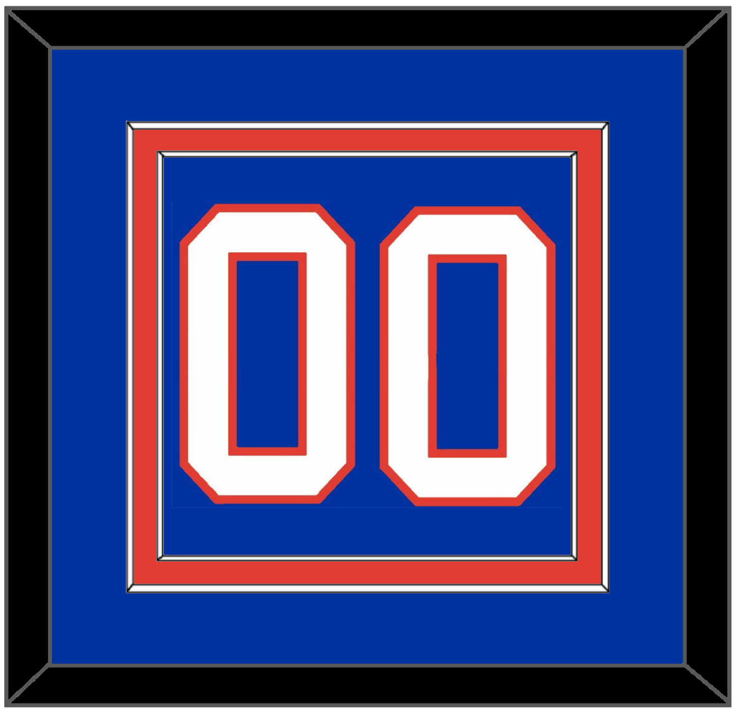 New York Number (Back) - Road Blue (1984-1995) - Signature Tier 2