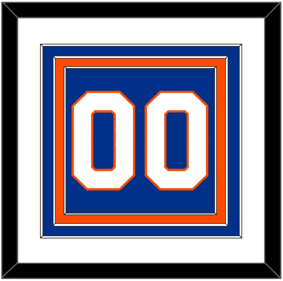 New York Number (Back) - Home Blue - Triple Mat 1