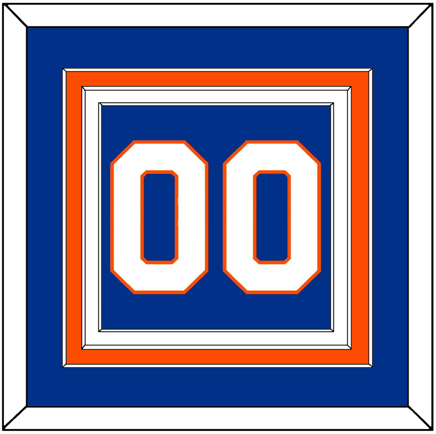 New York Number (Back) - Home Blue - Premier Tier 2