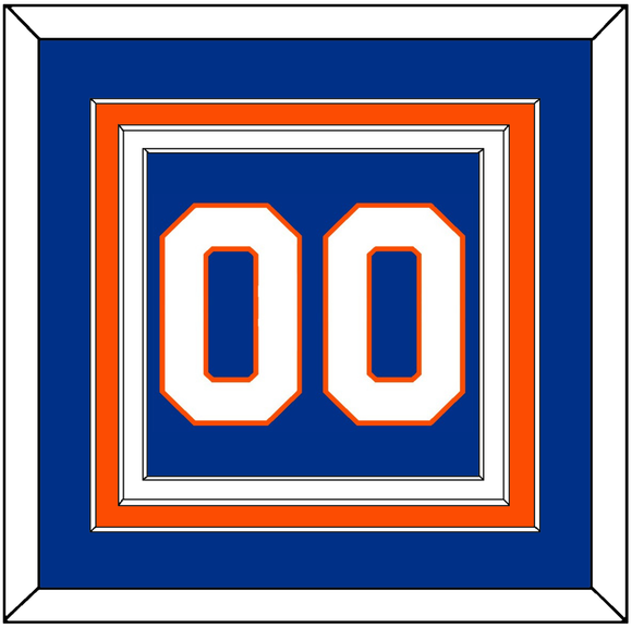 New York Number (Back) - Home Blue - Triple Mat 2