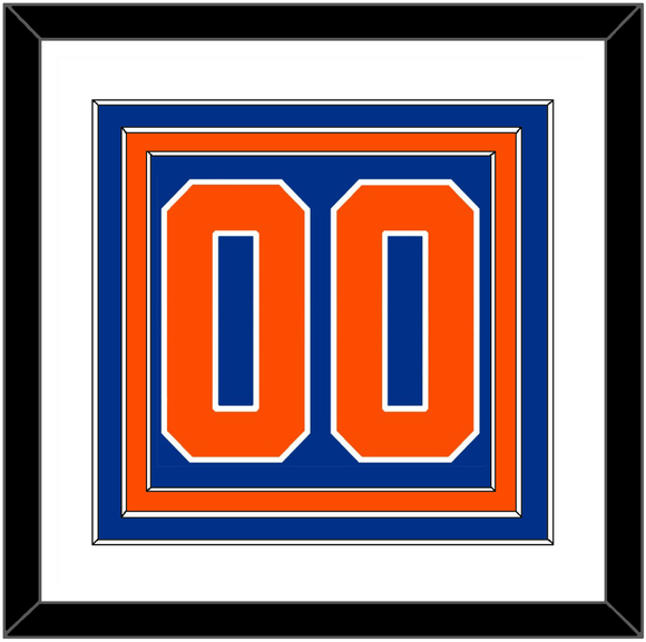 New York Number (Back) - Alternate Blue - Triple Mat 1