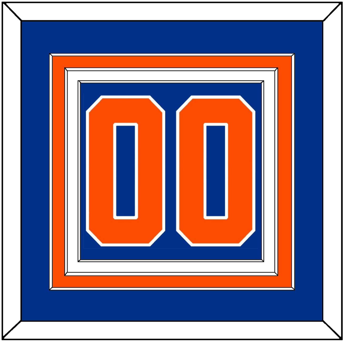New York Number (Back) - Alternate Blue - Premier Tier 2