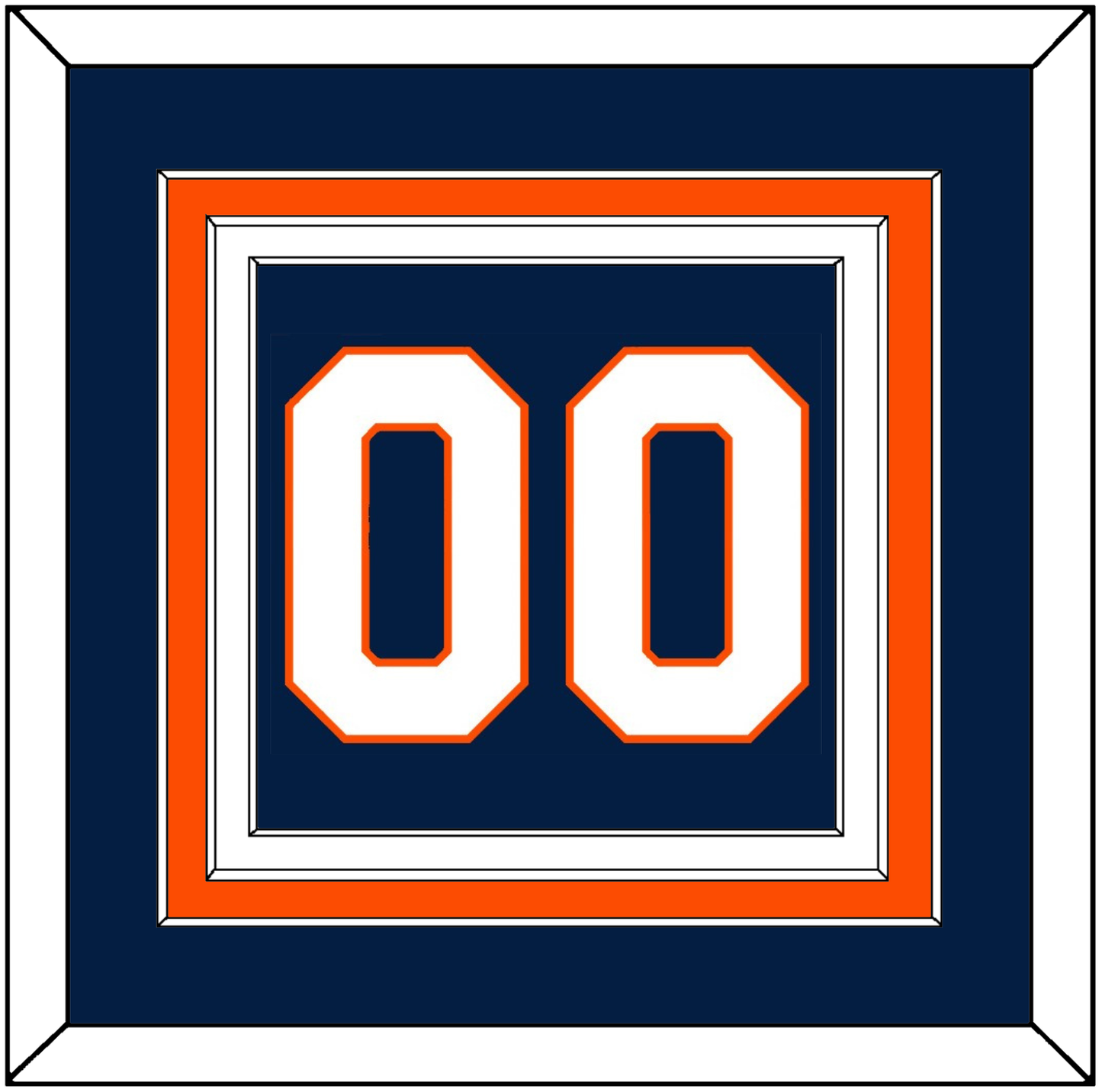 New York Number (Back) - Home Blue (2007-2010) - Premier Tier 2