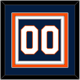 New York Number (Back) - Home Blue (2007-2010) - Triple Mat 2