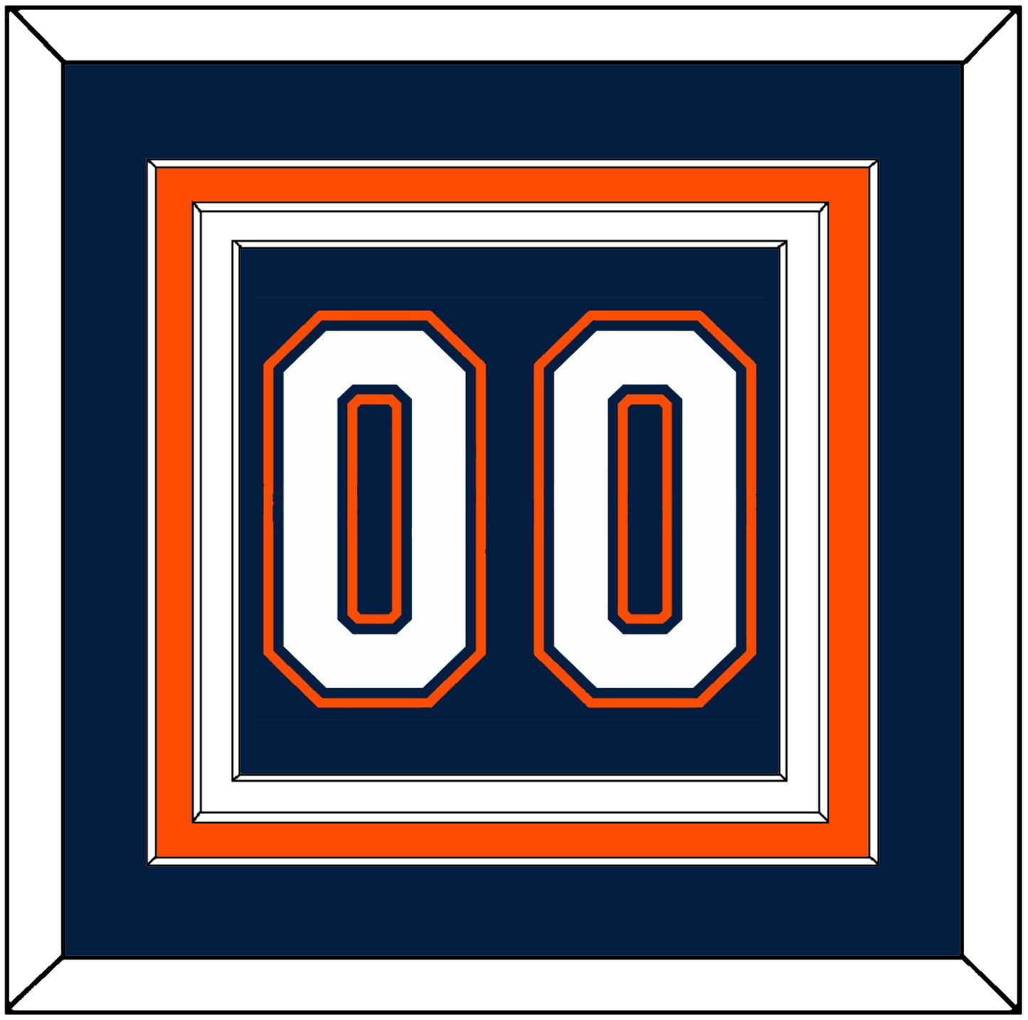New York Number (Back) - Road/Home Blue (1998-2007) - Premier Tier 2