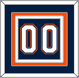 New York Number (Back) - Road/Home Blue (1998-2007) - Triple Mat 2