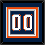 New York Number (Back) - Road/Home Blue (1998-2007) - Triple Mat 2