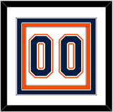 New York Number (Back) - Home/Road White (1998-2007) - Triple Mat 1